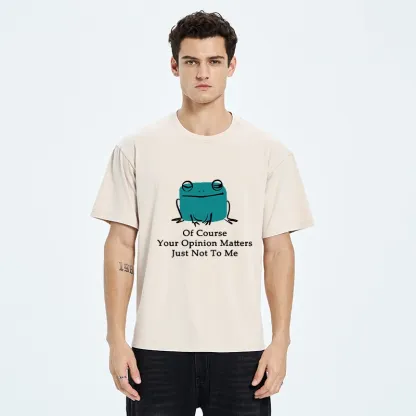 Tokyo-Tiger Cool Frog Unbothered By Others Opinions Washed T-Shirt