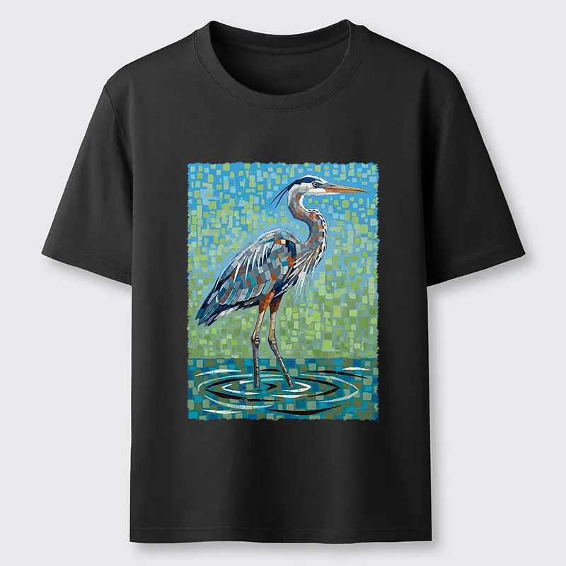 Tokyo-Tiger Color Block Heron Classic T-Shirt Sale