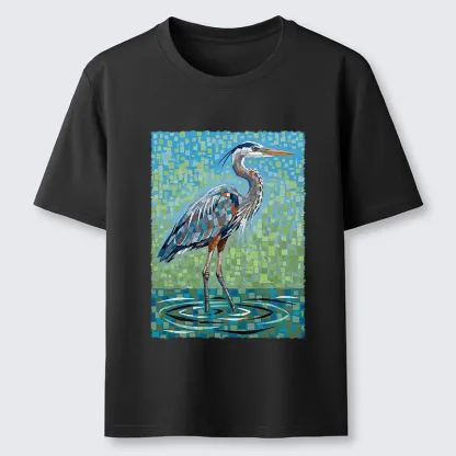 Tokyo-Tiger Color Block Heron Classic T-Shirt