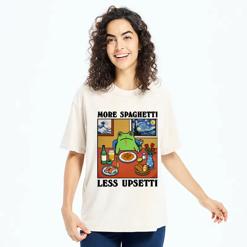 Tokyo-Tiger More Spaghetti Less Upsetti Frog Washed T-Shirt