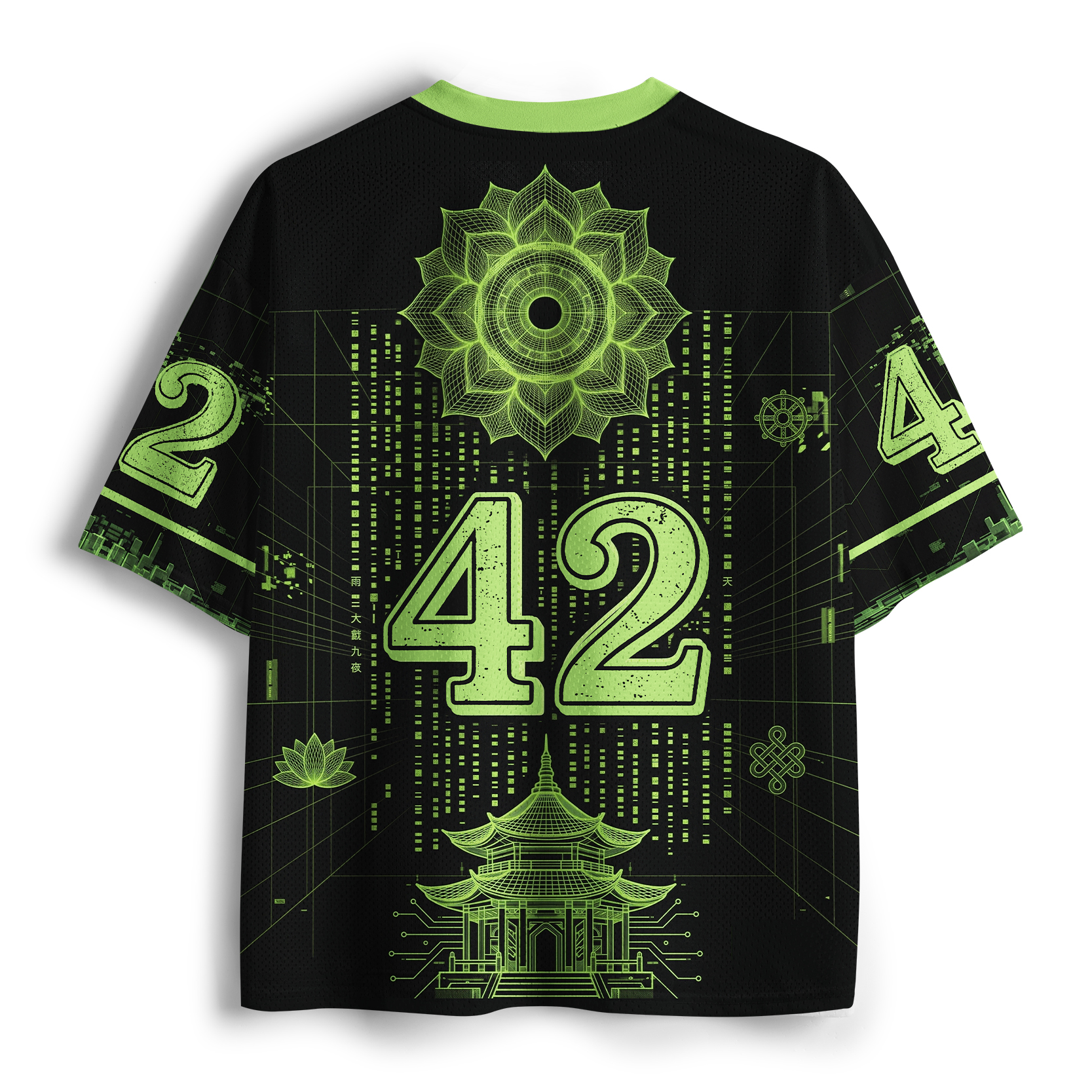Tokyo-Tiger Neon Buddha Of The Future Mesh Jersey