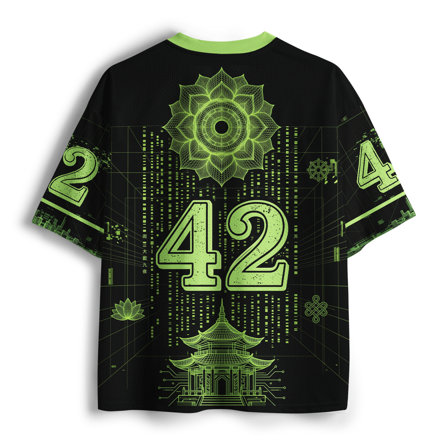 Tokyo-Tiger Neon Buddha Of The Future Mesh Jersey