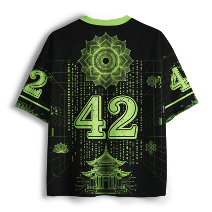 Tokyo-Tiger Neon Buddha Of The Future Mesh Jersey