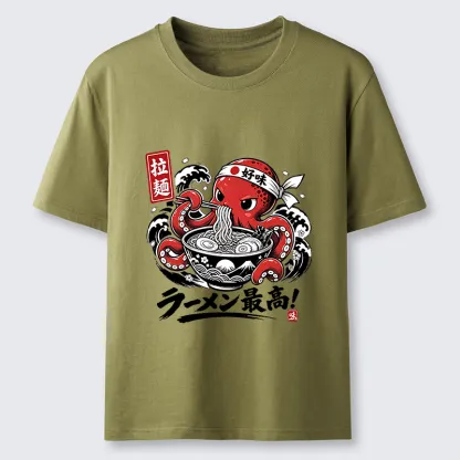 Tokyo-Tiger Octopus Loves Ramen Classic T-Shirt