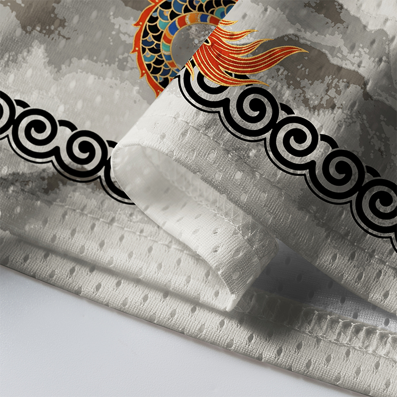 Tokyo-Tiger Enamel Celestial Dragon Of Misty Peaks Mesh Jersey