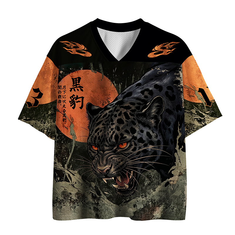 Tokyo-Tiger Moonlit Black Panther Mesh Jersey