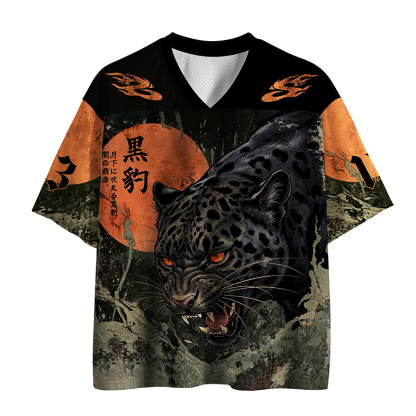Tokyo-Tiger Moonlit Black Panther Mesh Jersey