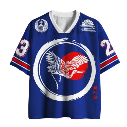 Tokyo-Tiger Red Sun&Crane Mesh Jersey