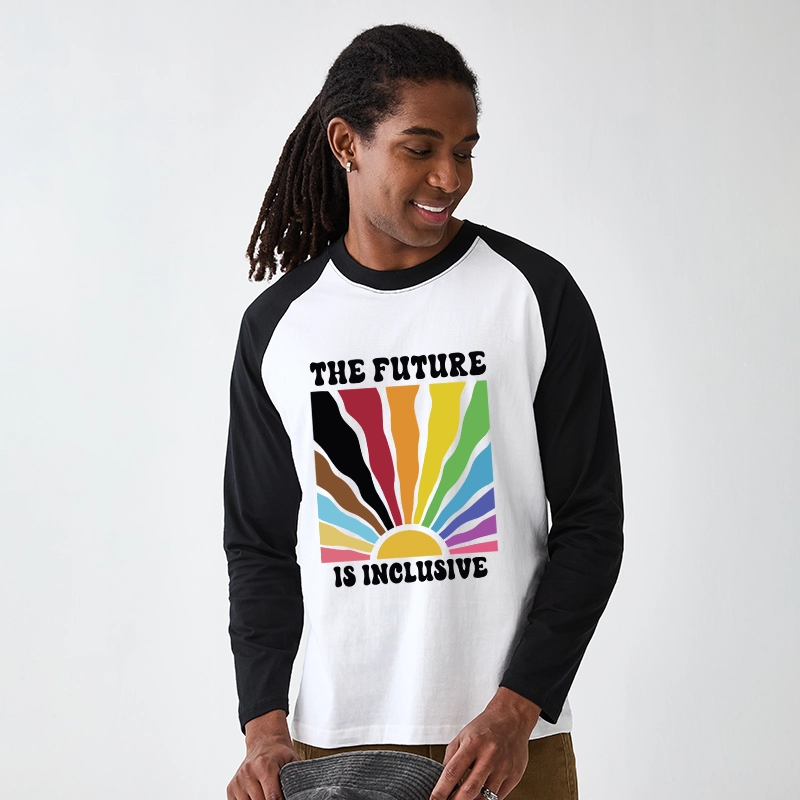 Tokyo-Tiger Pride Future Is Inclusive Raglan Long Sleeve T-shirt