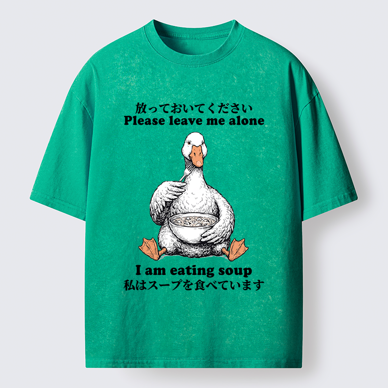 Tokyo-Tiger Funny Soup Duck Meme Washed T-Shirt