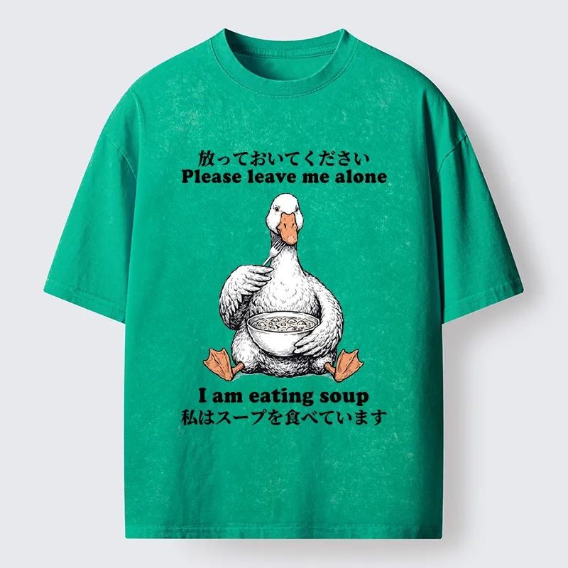 Tokyo-Tiger Funny Soup Duck Meme Washed T-Shirt