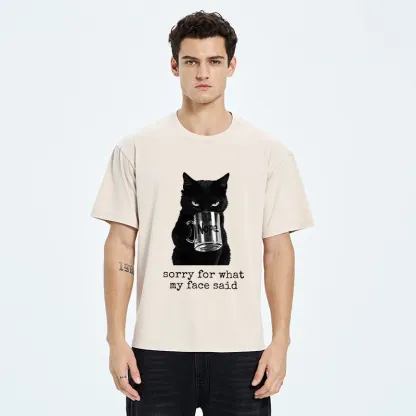 Tokyo‑Tiger Funny Sassy Cat Washed T‑Shirt