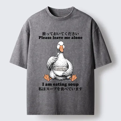 Tokyo-Tiger Funny Soup Duck Meme Washed T-Shirt