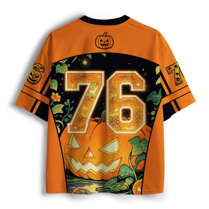 Tokyo-Tiger Frog Pumpkin Witch Night Mesh Jersey