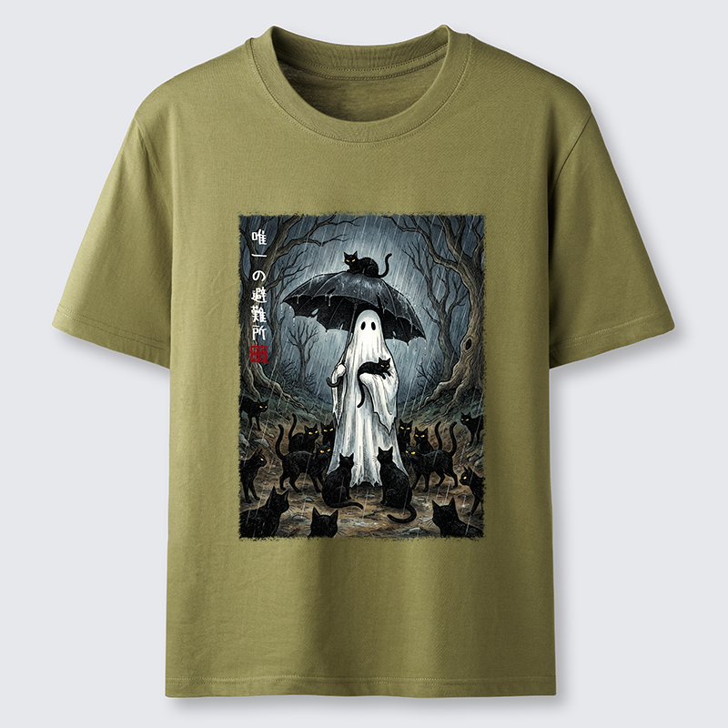 Tokyo-Tiger Ghost Cat Shelter Classic T-Shirt