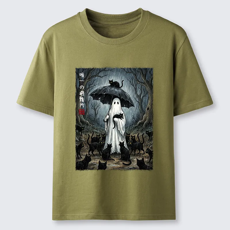 Tokyo-Tiger Ghost Cat Shelter Classic T-Shirt