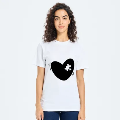 Tokyo-Tiger Cute Heart Puzzle Classic T-Shirt