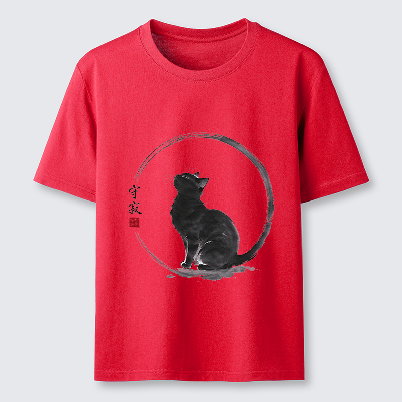 Tokyo-Tiger Traditional Zen Ink Cat Classic T-Shirt