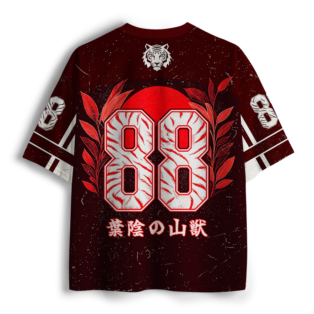 Tokyo-Tiger Sunset White Tiger Forest Mesh Jersey