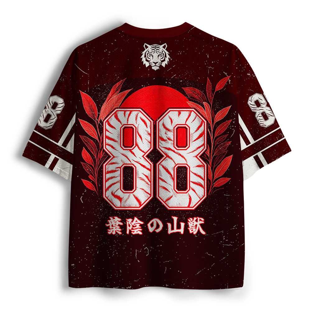 Tokyo-Tiger Sunset White Tiger Forest Mesh Jersey