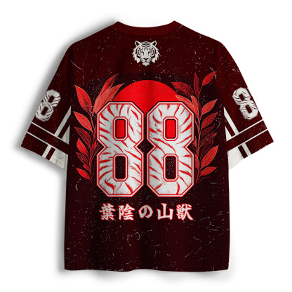 Tokyo-Tiger Sunset White Tiger Forest Mesh Jersey