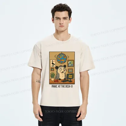 Tokyo-Tiger Panic In The Office Washed T-Shirt