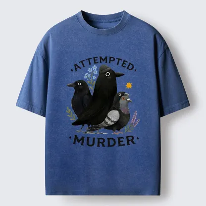 Tokyo-Tiger Funny Crow Squad Meme Washed T-Shirt