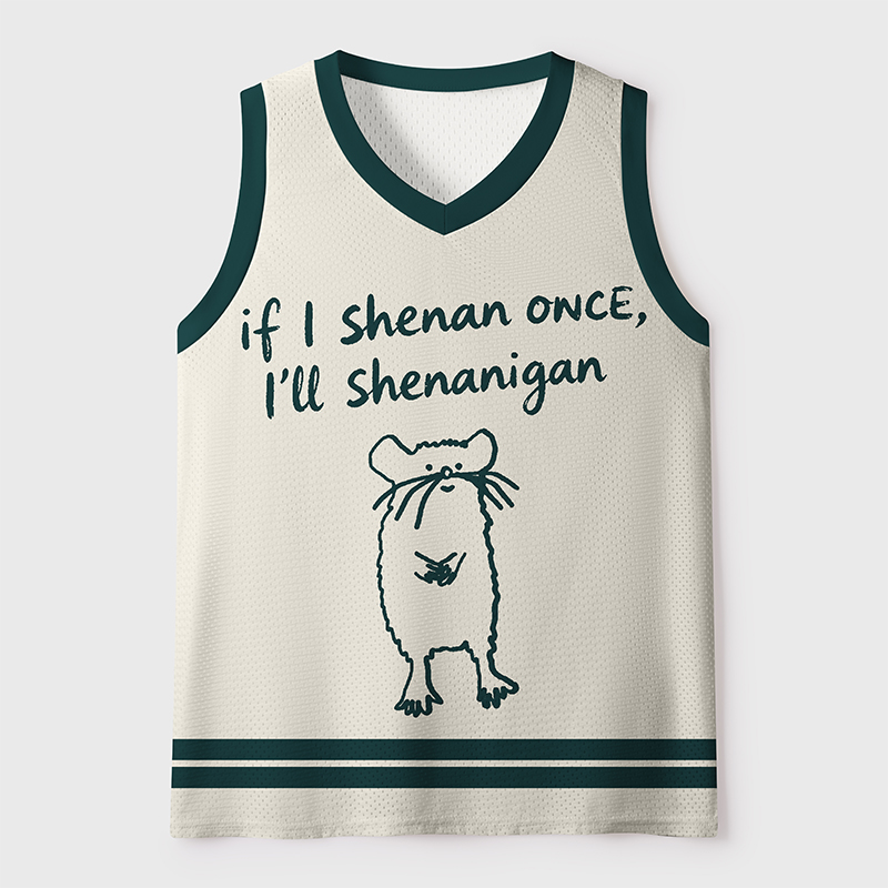Tokyo-Tiger If I Shenan Once I'll Shenanigan Mesh Tank Top