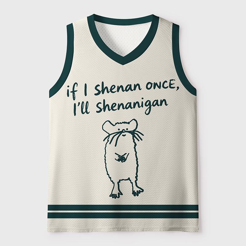 Tokyo-Tiger If I Shenan Once I'll Shenanigan Mesh Tank Top