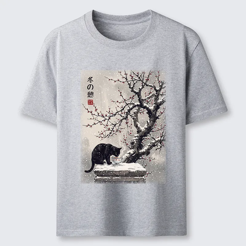 Tokyo-Tiger Snow Cat Calm Vibes Classic T-Shirt