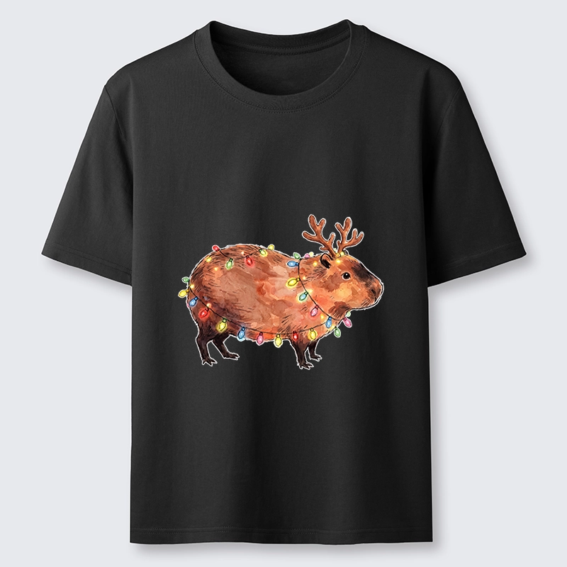 Tokyo-Tiger Christmas Capybara Glow Classic T-Shirt