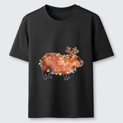 Tokyo-Tiger Christmas Capybara Glow Classic T-Shirt