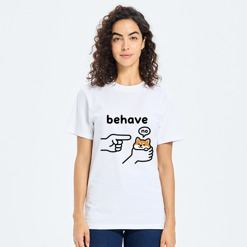 Tokyo-Tiger Funny Shiba Refusing To Behave Classic T-Shirt