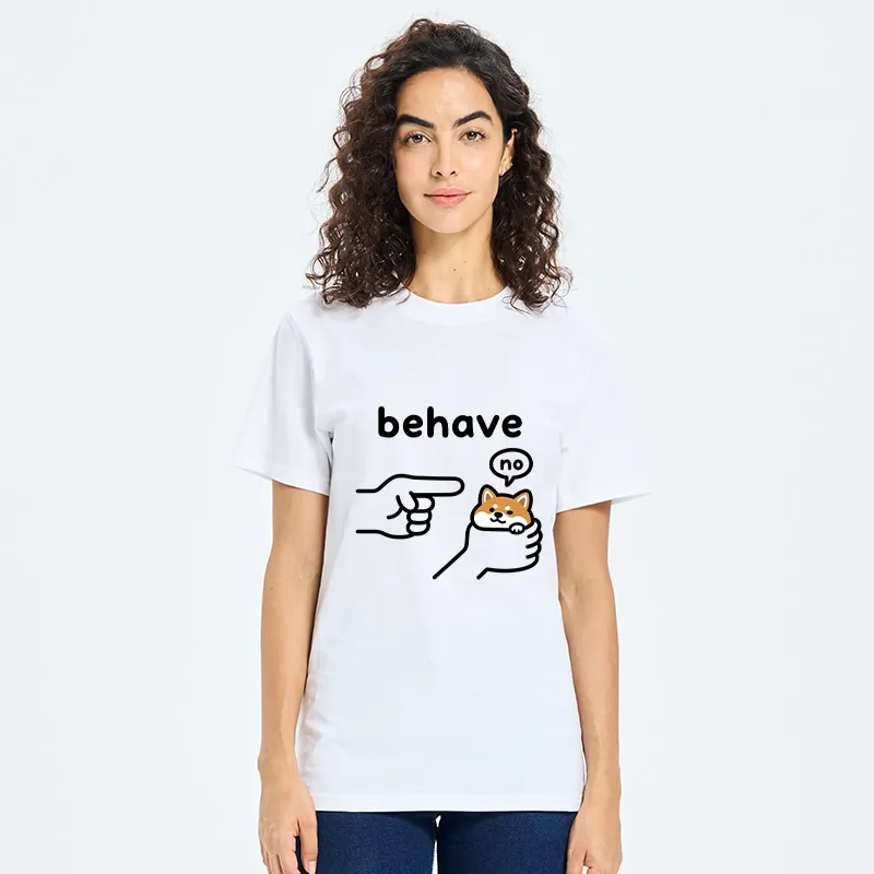 Tokyo-Tiger Funny Shiba Refusing To Behave Classic T-Shirt
