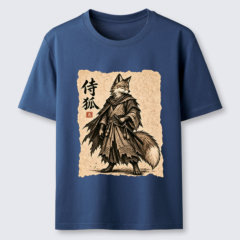 Tokyo-Tiger Vintage Samurai Fox Art Classic T-Shirt