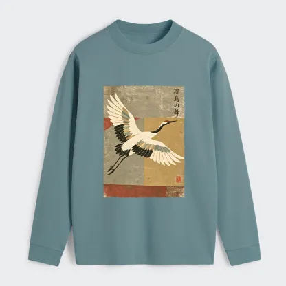 Tokyo‑Tiger Crane Spirit Classic Long Sleeve T-Shirt
