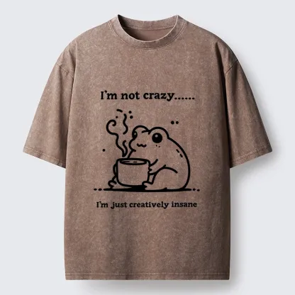 Tokyo‑Tiger Crazy Frog Meme Washed T‑Shirt