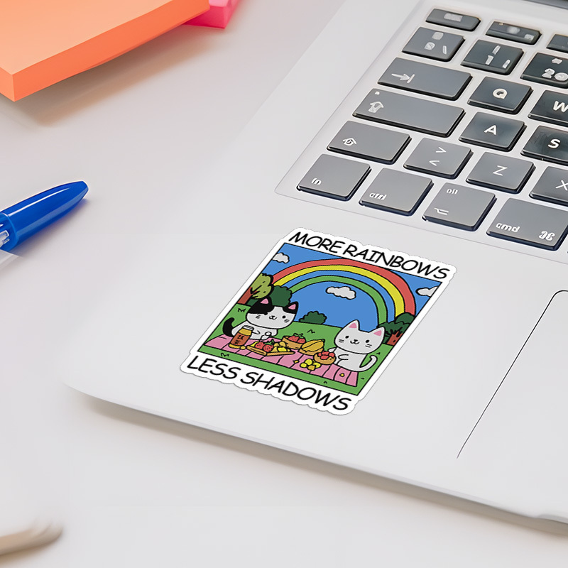 Tokyo-Tiger More Rainbows Less Shadows Sticker