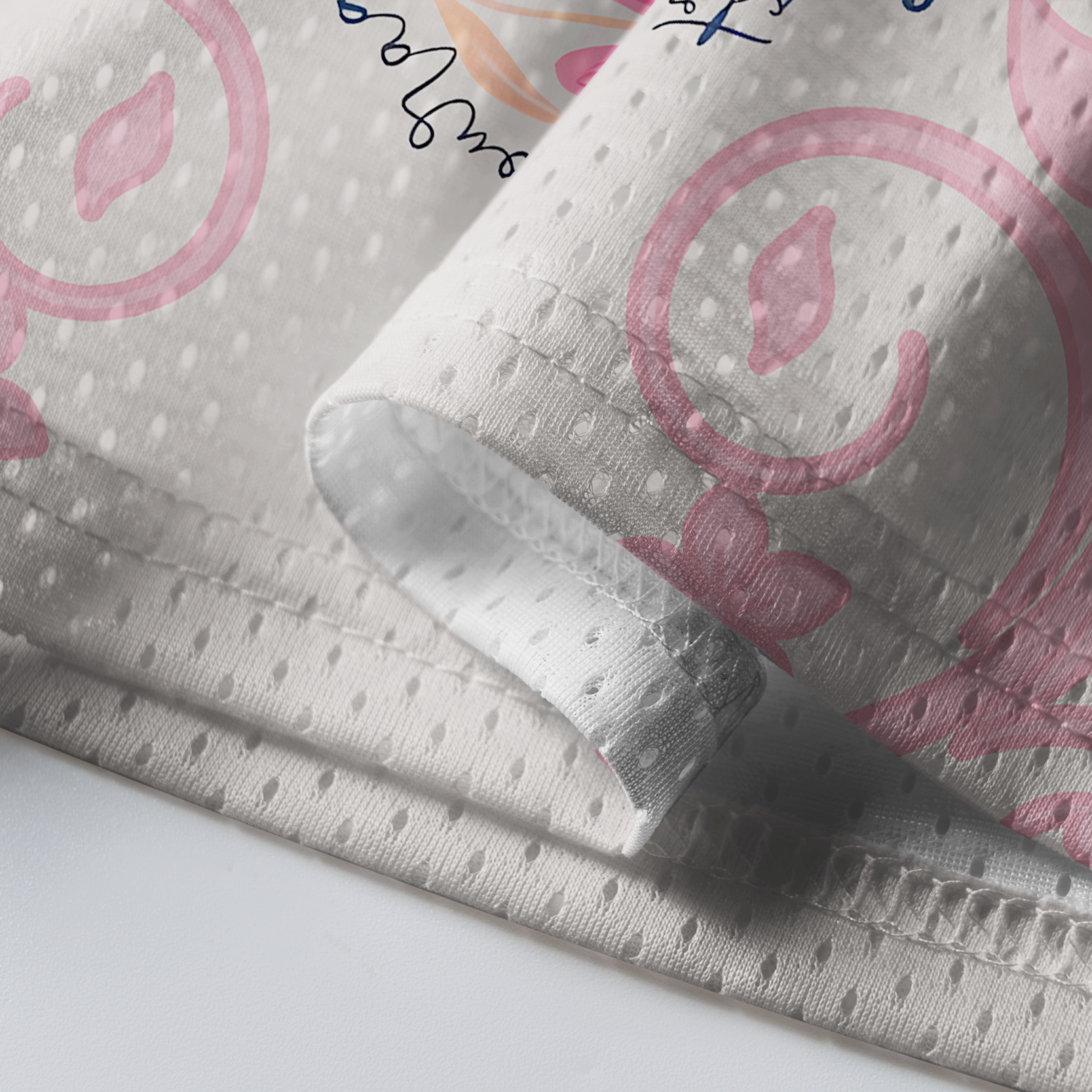 Tokyo-Tiger "All That She Is" Floral Mesh Jersey