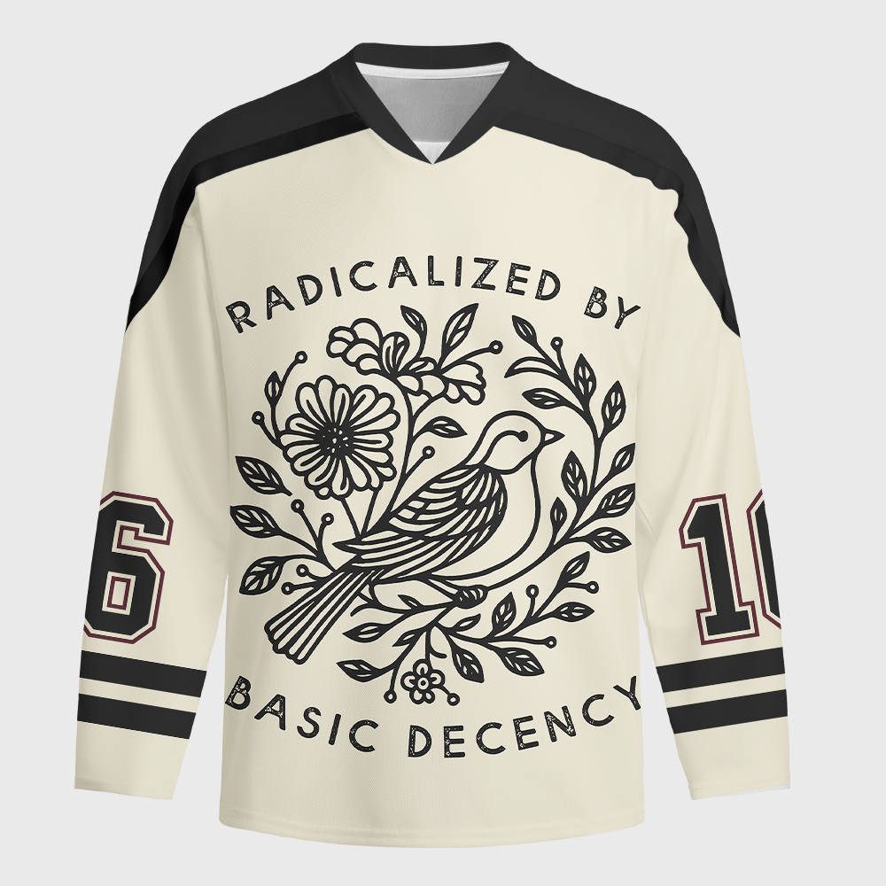 Tokyo-Tiger Pigeon That Was Moved Three Long-Sleeve Hockey Jersey