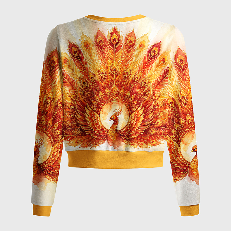 Tokyo-Tiger Golden Phoenix Radiance Women's Lightweight Cardigan