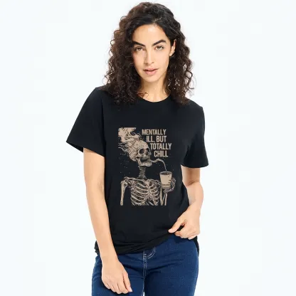 Tokyo-Tiger Funny Skeleton Chill Classic T-Shirt