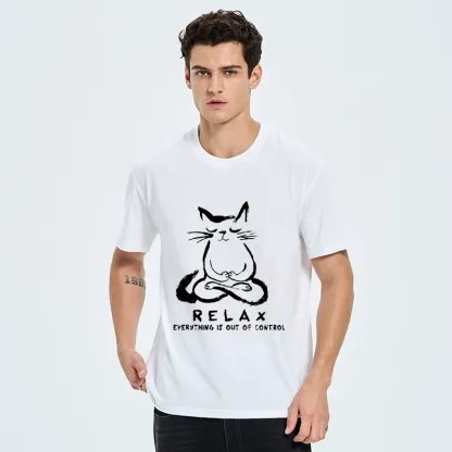 Tokyo-Tiger Zen Meditate Cat Chill Funny Meme Classic T-Shirt
