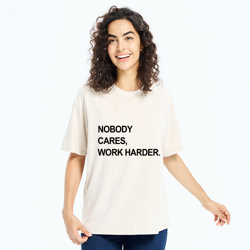 Tokyo-Tiger No Excuse Work Hard Meme Washed T-Shirt