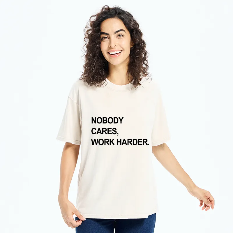 Tokyo-Tiger No Excuse Work Hard Meme Washed T-Shirt