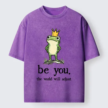 Tokyo-Tiger Confident Crown Frog Washed T-Shirt