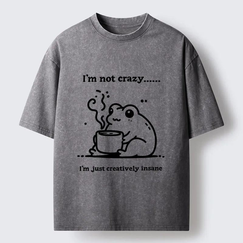 Tokyo‑Tiger Crazy Frog Meme Washed T‑Shirt