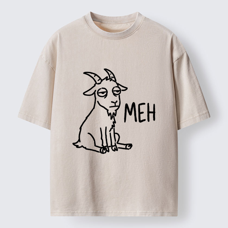 Tokyo-Tiger Funny Goat Meme Washed T-Shirt