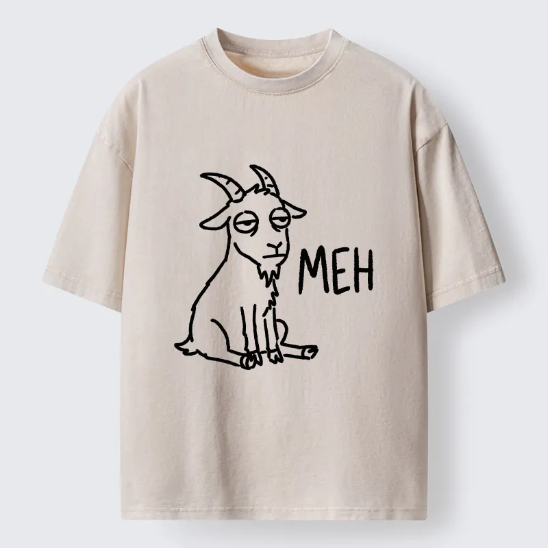 Tokyo‑Tiger Funny Goat Meme Washed T‑Shirt Sale