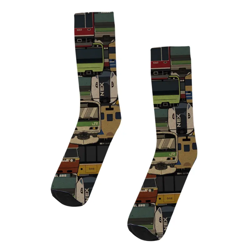Tokyo-Tiger Retro Japanese Train Socks